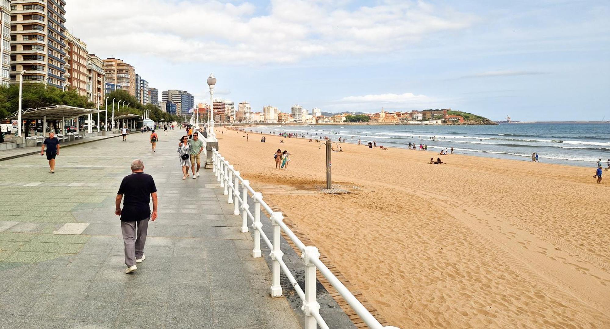 Espacio Moderno En Gijon Playa Exteriör bild